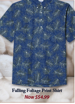 Falling Foilage Print Shirt