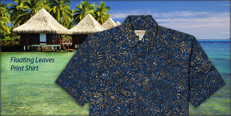 Floating Leaves Print Shirt