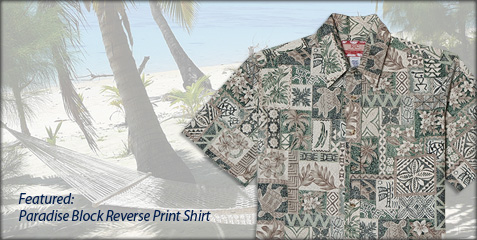 Paradise Block Reverse Print Shirt