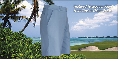 Galapagos Plain Front Stretch Shorts
